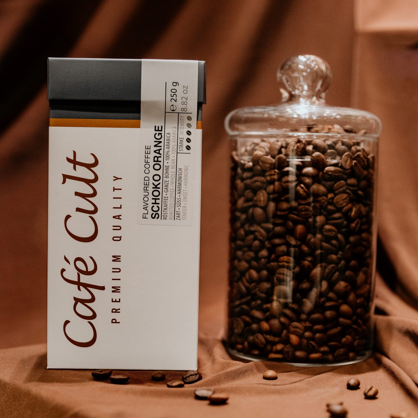 Caffè aromatizzato CIOCCOLATO E ARANCIA - 250 gr caffè macinato Espresso