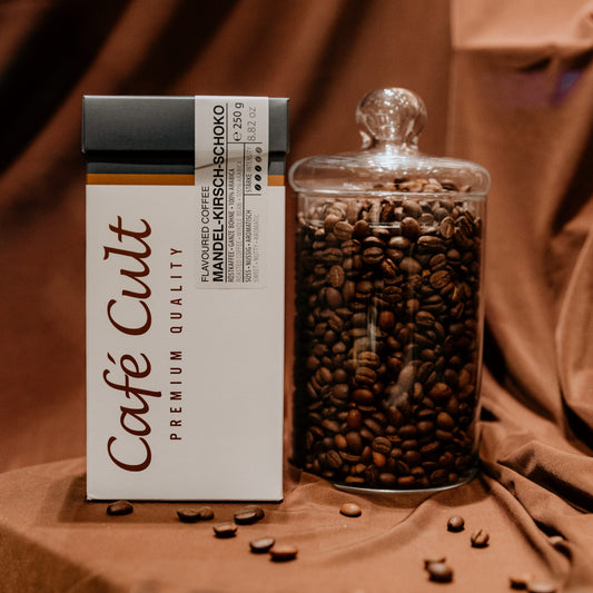 Caffè aromatizzato CILIEGIA CIOCCOLATO E MANDORLA - 250 gr caffè macinato Espresso